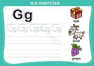 Handwriting and Vocabulary Practice for the Letter G