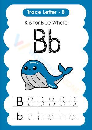 Letter B tracing