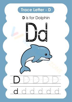 Letter D tracing