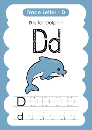Printable Letter D Tracing Worksheet | Pre-K & K