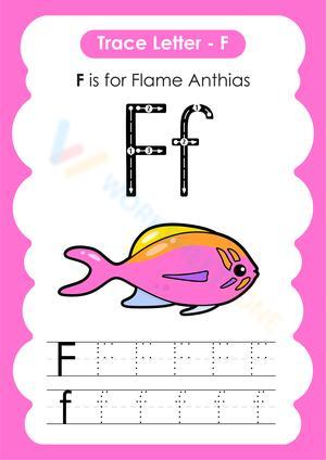 Letter F tracing