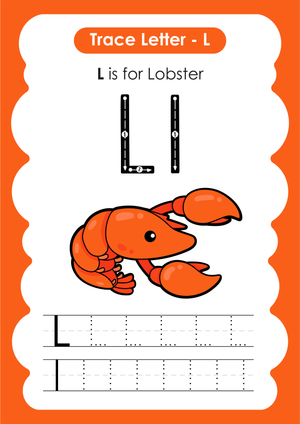 Printable Letter L Tracing Worksheet | Kindergarten ELA