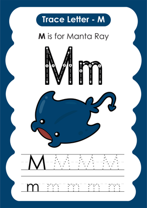 Letter M Tracing Worksheet | Essential Grade K-1 Ready