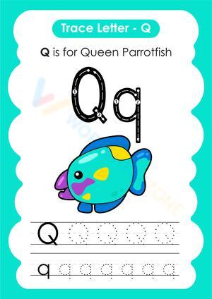 Letter Q tracing