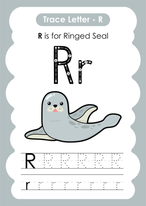 Letter R Tracing Worksheet | Essential Grade K Alphabet