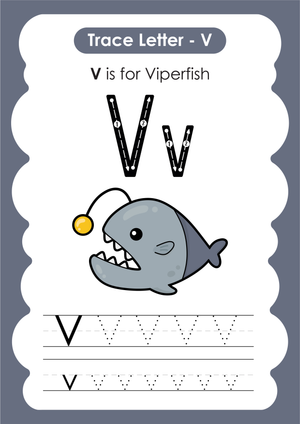 Letter V Tracing Worksheet | Essential Alphabet Practice