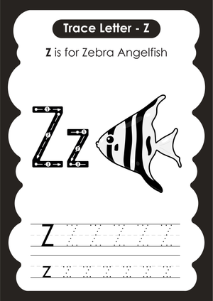 Letter Z Tracing Printable | Grade K ELA