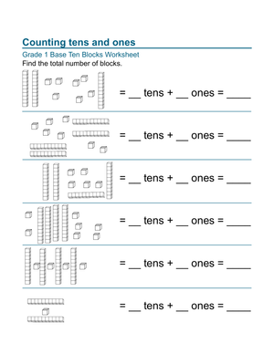 Counting Tens and Ones: Place Value Worksheet