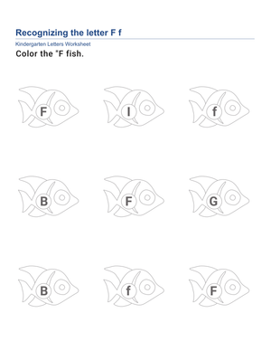 Kindergarten Letter Ff — Printable No-Prep Worksheet