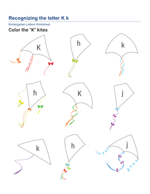 Letter K Recognition Worksheet | Essential Grade K