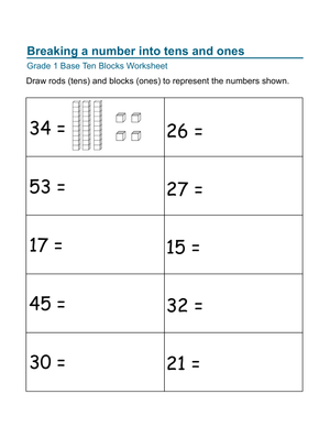 Breaking Numbers: Practice with this Worksheet