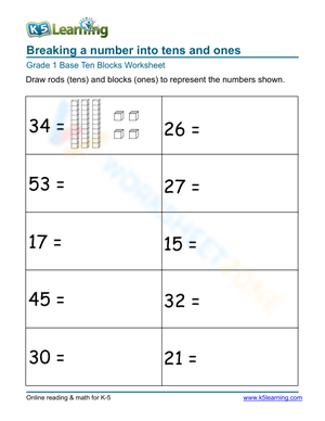 Breaking Numbers: Practice with this Worksheet