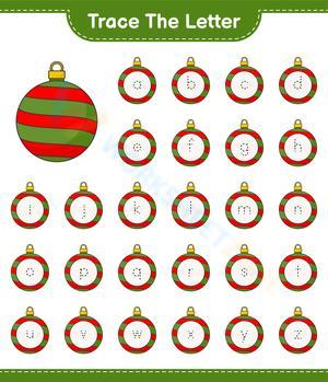 Christmas Letter Tracing Worksheet | Essential Grade K