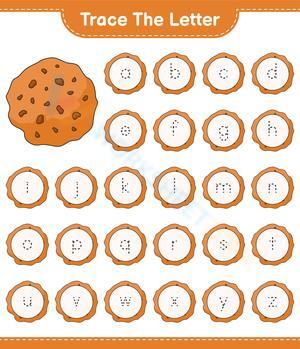 Trace the letter - Cookie theme
