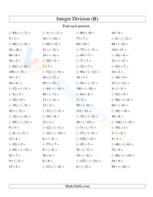 Learn Arithmetic by Dividing Integers