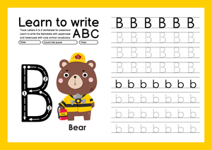 Letter B Tracing Worksheet | Essential Grade K ELA