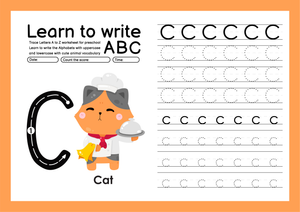 Letter C Tracing Worksheet | Printable Kindergarten ELA