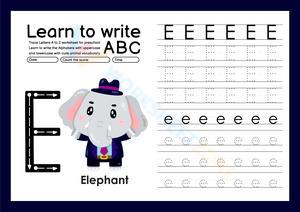 Learn to write E