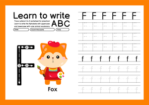 Learn to Write Letter F | Essential Kindergarten Worksheet