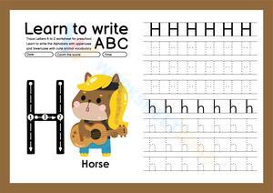 Learn to write H