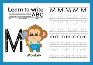 Learn to Write Letter M Worksheet | Essential Grade K Ready