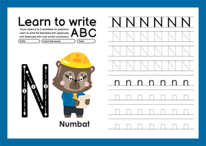 Learn to Write Letter N | Essential Kindergarten Worksheet
