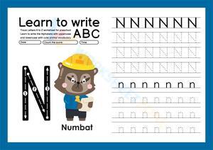Learn to write N