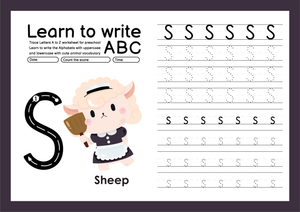 Printable Letter S Tracing Worksheet | Kindergarten