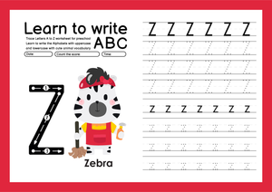 Letter Z Writing Practice | Essential Kindergarten Worksheet