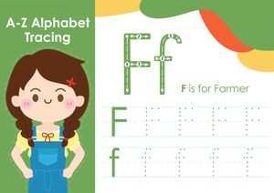 Grade K Letter F Tracing — Printable No-Prep Worksheet