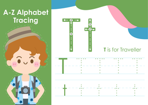 Letter T Tracing Worksheet | Printable PreK-K ELA
