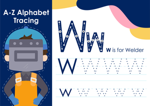Printable Letter W Tracing Worksheet | Pre-K & K
