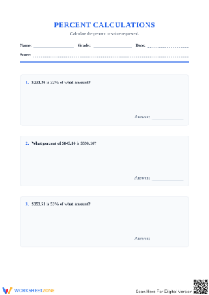 Essential Mixed Percent Calculations | Grade 6 Math