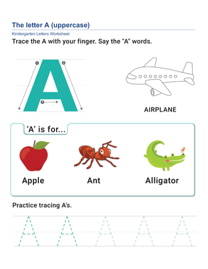 Learn the Uppercase Letter A