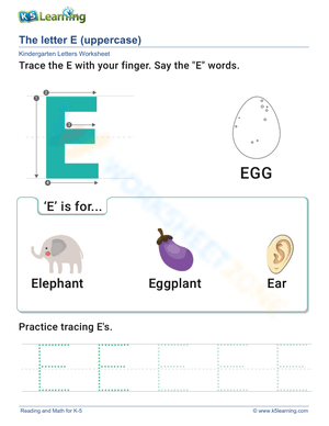 Uppercase Letter E