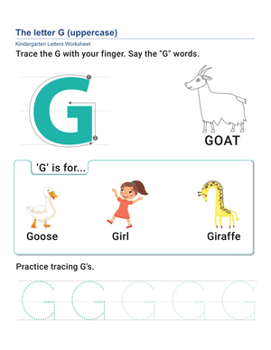 Master the Uppercase Letter G