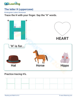 Uppercase Letter H