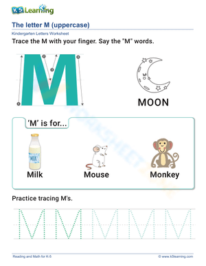 Practice the Uppercase Letter M