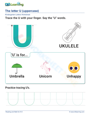 Uppercase Letter U