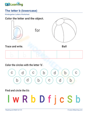 Lowercase Letter b