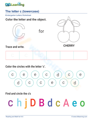 Lowercase Letter c