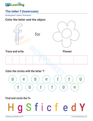 Lowercase Letter f