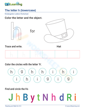 Lowercase Letter h