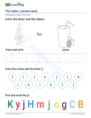 Lowercase Letter j