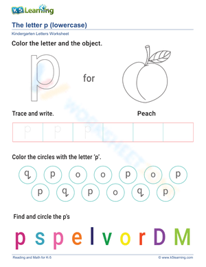 Lowercase Letter p