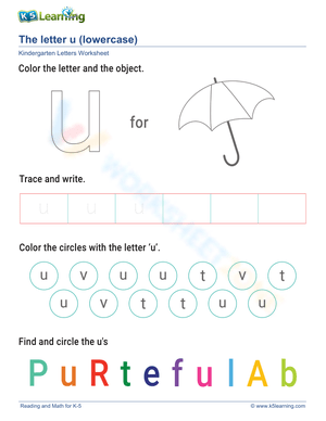 Lowercase Letter u