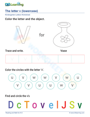 Lowercase Letter v