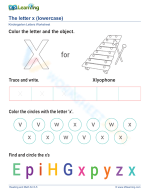 Lowercase Letter x