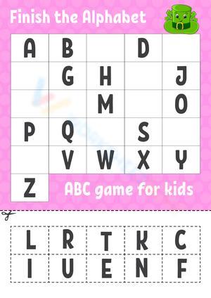 Finish the alphabet 1