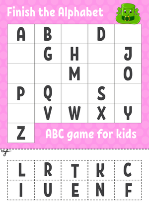 Finish the Alphabet Worksheet | Essential Preschool ELA